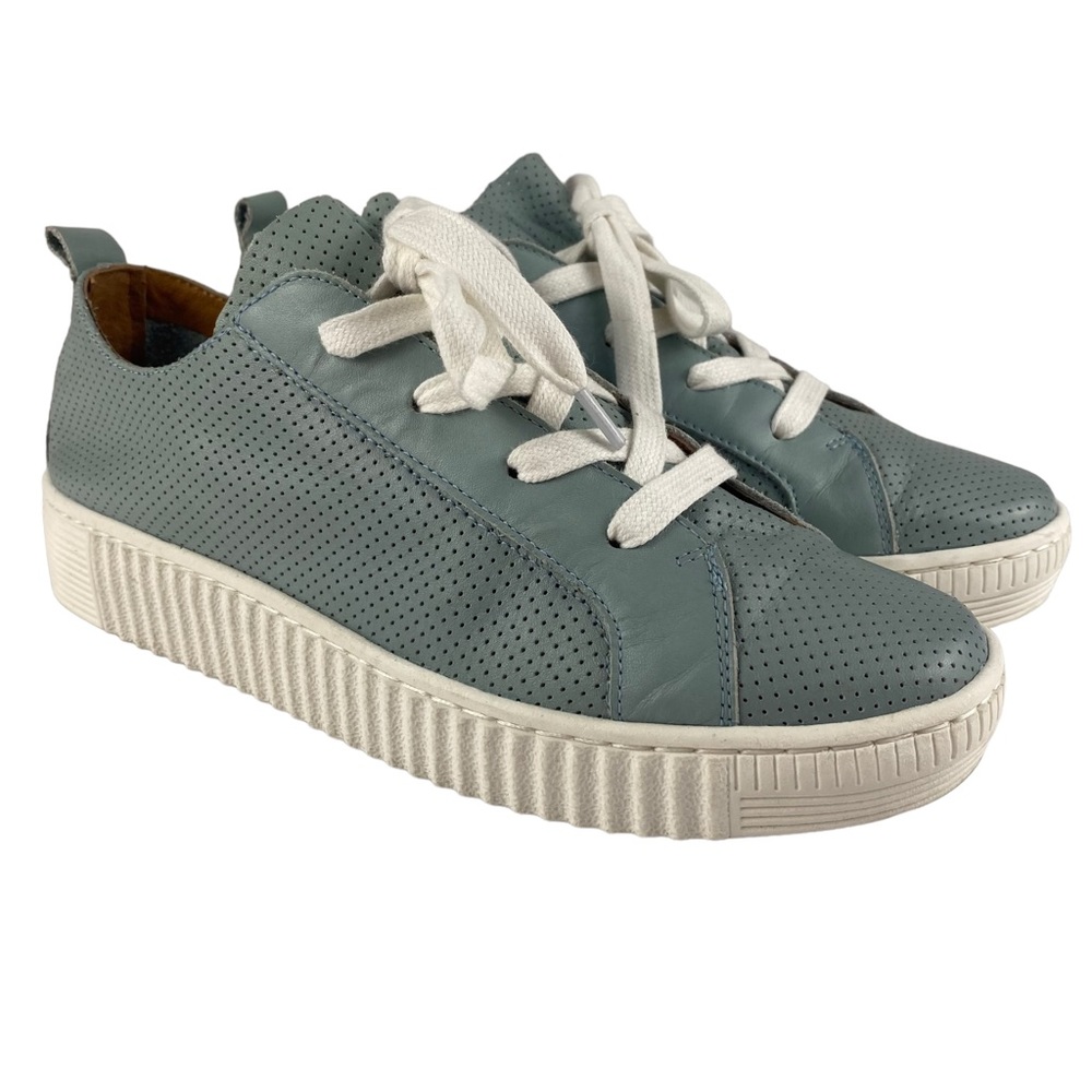EOS Leather Lace Up Low Top Sneakers - Size 38